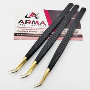 Pinzas para Extensión de Pestañas con Punta Afilada de 45 Grados, Fibra Sostenible, Agarre Fuerte, con Etiqueta Privada, Probadas a Mano - Product Image 2