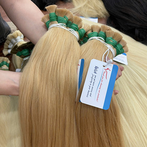 Extensiones de Cabello Humano 100% de Alta Calidad, Precio al por Mayor, Cabello Vietnamita Liso a Granel, Color Claro, Listo para Enviar - Product Image 4