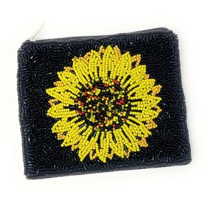 Pochette pour enseignant en perles, faite à la main, brodée, mini pochette couleur café - Product Image 5