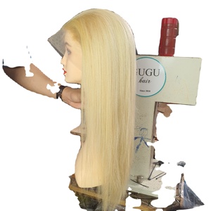 Perruques en cheveux humains, double trame, cheveux vierges vietnamiens Remy, fournisseur, lisses, vierges, pour extensions de dentelle, couleur blonde, vague profonde - Product Image 4