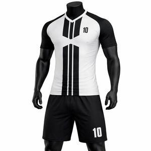 Conjunto de Uniforme de Fútbol Personalizado, Camiseta y Pantalones Cortos para Hombre, Transpirable, de Secado Rápido, Equipación de Equipo OEM ODM, Ropa para Entrenamiento y Partido - Product Image 1