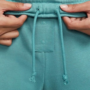 กางเกงขายาวสีเขียวอมฟ้าสำหรับผู้หญิง เอวสูง ยางยืด ทรงหลวม ผ้าถัก สีพื้น สไตล์ลำลองสำหรับฤดูใบไม้ผลิ - Product Image 6