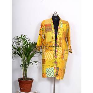 Kimono en soie 100% de haute qualité, imprimé, motif magnifique, couleur et logo personnalisables - Respirant, doux, printemps, été, automne - Product Image 5