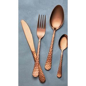 Juego de cubiertos de cobre de nuevo diseño con mango hecho a mano único Diseño Cubiertos de aspecto moderno para restaurante Boda Hogar Hotel - Product Image 1