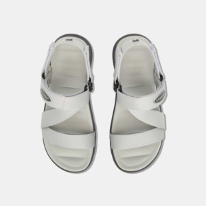 Sandals Lightweight Quick-Dry Hook & Loop Closure with Rotatable Heel Strap <b>Open</b>-Toe Moss Gray Casual Cross-Strap - Product Image 4