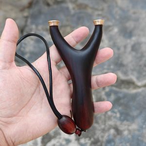Wooden Handle Outdoor Survival Knife With Single Blade And Braided Cord For Camping Hiking - Product Image 3