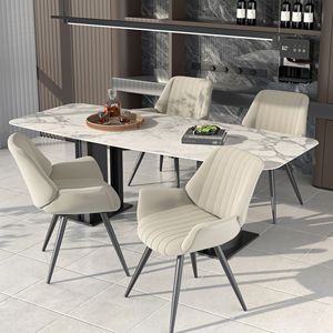 Leather Fabric Upholstered Armchair Comfortable Living <b>Room</b> Lounge Chair for Home Kitchen Office or Cafe Use - Product Image 6