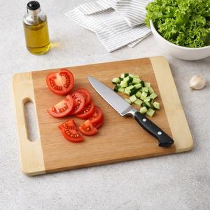 Planche à découper en bambou, planche à découper en bois naturel, planche de préparation de cuisine durable, écologique, antibactérienne, grandes et petites tailles - Product Image 2