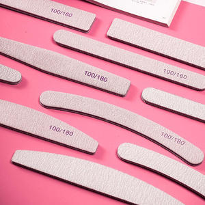 Custom Logo Floral Design <b>Nail</b> File 100/120 100/180 180/240 Precision Manicure Tool Plastic Smooth Tip - Product Image 5