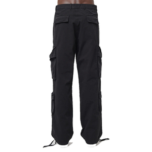 Pantalon cargo utilitaire ample et respirant en coton Ripstop pour homme, teint en pièce, multi-poches, style streetwear, durable et personnalisé - Product Image 2