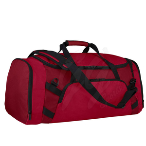 Sac de sport moderne rouge pour adultes, en tissu Oxford durable, avec plusieurs poches et bandoulière - Product Image 2