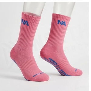Chaussettes de course respirantes North Approach Pink Crew pour adultes, saison estivale - Product Image 3