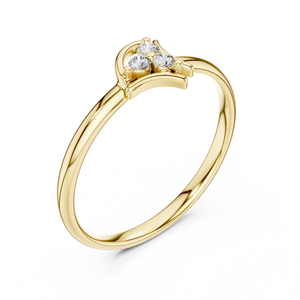 Cadeau de bijoux romantiques classiques plaqués or 18 carats avec diamants pour elle, collier élégant, bracelet, bague, anniversaire, Saint-Valentin, amour, couple - Product Image 1