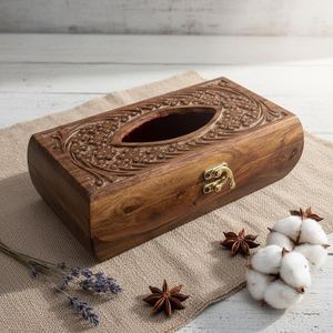 Boîte de rangement élégante en bois pour serviettes en papier, pour table à manger, cuisine, maison, hôtel et café - Product Image 6
