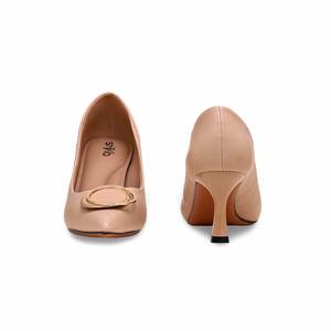 Zapatos de tacón de invierno beige WN7463 - Product Image 2