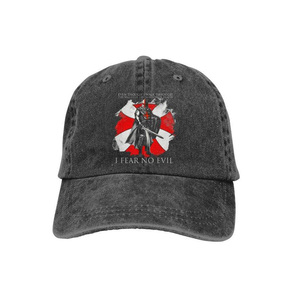 Casquette de baseball des Templiers - Casquette brodée de qualité supérieure « I FEAR NO EVIL » - Product Image 1