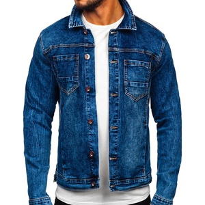 Chaquetas vaqueras de alta calidad para hombre, diseño clásico, ropa de calle informal para exteriores, Chaquetas vaqueras de moda - Product Image 1