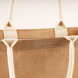 Sac de courses réutilisable et écologique en fibre de jute naturelle pour les courses au marché - Product Image 4