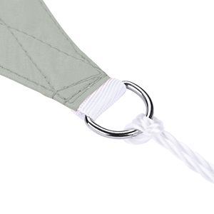 ผ้าบังแดดทรงสามเหลี่ยมสีเทา ขนาด 5x5x5 เมตร ทนทาน ป้องกันจานชามกลางแจ้ง - Product Image 3