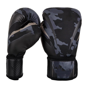 ถุงมือชกมวย MMA ระดับมืออาชีพ แบบผูกเชือกและตีนตุ๊กแก หนังแท้ อุปกรณ์ฝึกซ้อม ระบายความชื้น สำหรับใช้งานกลางแจ้ง - Product Image 3