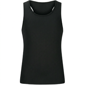 O-Neck Casual Plain Cotton Rib Tank <b>Top</b> <b>Women</b> Basic Summer Breathable Sleeveless <b>Tops</b> - Product Image 2
