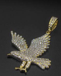 จี้รูปนกอินทรีสั่งทำพิเศษ ผ่านการทดสอบเพชร เครื่องประดับชั้นดี จี้ฮิปฮอป เงินแท้ 925 จี้นกสุดหรู จี้แฟชั่น - Product Image 5