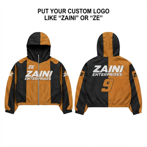 120 GSM Premium Canvas Polyester Men Windbreaker <b>Jacket</b> <b>Red</b> Green <b>Waterproof</b> OEM High Street Winter - Product Image 1