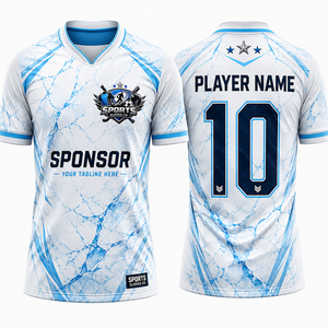 Camiseta de Fútbol en Oferta, Tejido de Poliéster Reforzado, Diseño Transpirable, Tecnología de Sublimación, Personalización para Clubes, Uniforme Deportivo - Product Image 1
