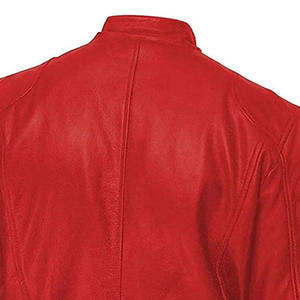 Chaqueta de Cuero para Hombre, Corte Ajustado, Abrigo de Invierno y Otoño, Cierre de Cremallera, Manga Larga, Estilo Motero, Ropa Transfronteriza - Product Image 5
