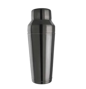 Coctelera Moderna de Acero Inoxidable Ecológica de Buena Calidad, Acabados Negros Lisos, Herramienta Duradera para Mezclar Bebidas, 500 ml - Product Image 1