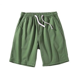 Pantalones Cortos Bermuda de Algodón de Color Sólido para Hombre con Cintura Ajustable con Cordón y Bolsillos, Estilo Casual, Tejido Transpirable, Corte de Tiro Medio - Product Image 5
