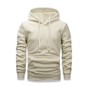 Men's Winter Embroidered Digital Printed Solid Black Casual Boxy Fit Knitted Long Sleeve <b>Hoodie</b> 2027 - Product Image 2
