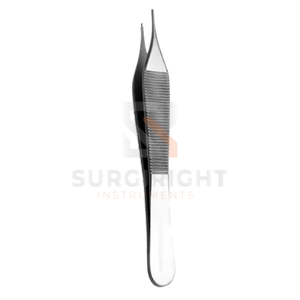 Pinzas Microquirúrgicas Adson de 12 cm, Acero Inoxidable Alemán, Instrumento Microquirúrgico con Certificación CE ISO 13485 por Blush Surgical - Product Image 1