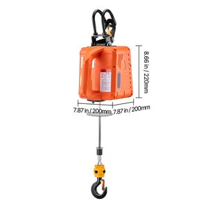 "3 in 1 Electric <b>Hoist</b> Winch 1100 Lbs Capacity 1500W Portable Power Winch 30 ft Lifting Height 16 Ft/min Wire for Cranes" - Product Image 2