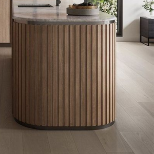 Modern Solid Wood Flexible Panels for Curved Cabinets Custom Tambour Kitchen Cover <b>Solutions</b> with Elegant Design Appeal - Product Image 1