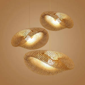 Bamboo Ceiling Light with Elegant Design Sustainable Material and Custom Size Options Designed for Interior Decoration - Product Image 4