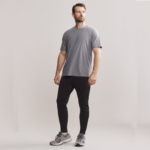 กางเกงวิ่งผ้าฟลีซสำหรับผู้ชายมาใหม่กางเกงกีฬาผ้าปักลายทรงหลวมมีซิป - Product Image 1