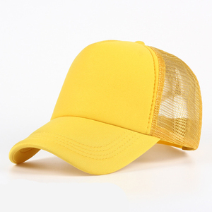 Quick Shipping Promotional Baseball Trucker <b>Hats</b> Blank Mesh Foam 5 Panels Trucker <b>Hats</b> for Sublimation - Product Image 1