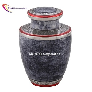 Grandes urnes de crémation en aluminium Cendres humaines Urnes funéraires pour femmes adultes et hommes pour l'enterrement Cendres Pots Décoratifs Granit Marbre Finition - Product Image 6