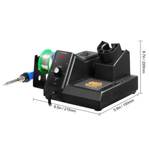 Kit Saldatore Digitale Slim da 80W con 5 Punte di Saldatura, Filo di Saldatura da 30g, Aspirasoldi e Pinzetta - Product Image 6