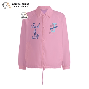 Chaqueta Deportiva Casual Impermeable y Cortavientos para Hombre Cuacom Jack and Jill, Chaqueta Deportiva con Logotipo Bordado Personalizado OEM para Hombre - Product Image 5