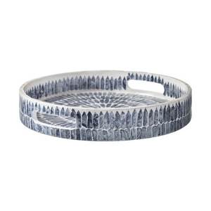 Bandeja de Servir Moderna con Incrustaciones de Hueso y Tela, con Tamaño Personalizable y Diseño Decorativo para el Hogar, Cocina, Bodas y Diwali - Product Image 2