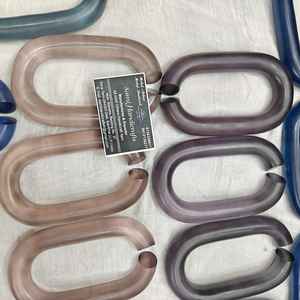 Chaînes en résine transparente colorées de grande taille pour la décoration murale, bricolage, séparateur de pièce et rideau - Product Image 5