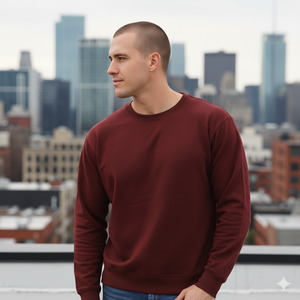 Sudadera de Mezcla de Algodón, 12 Colores Disponibles, Gramaje Pesado 260-280, Estilo Casual Ecológico, Diseño Sólido Personalizable Digitalmente - Product Image 1