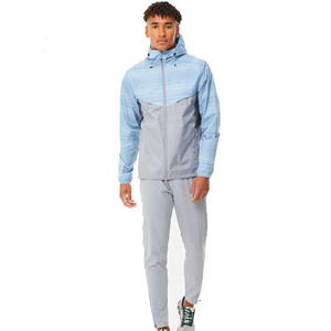 Conjunto de Chaqueta y Pantalón Deportivo Impermeable para Invierno, Estilo Urbano, Cortavientos de Poliéster, Reflectante, para Hombre - Product Image 1