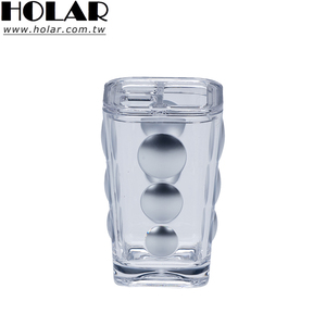 [Holar] Taiwan Made High Quality Modern Acrylic Shatterproof <b>Toothpaste</b> Organizer <b>Toothbrush</b> Stands for Hospitality Bathroom - Product Image 1