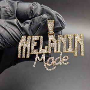 Luxury Moissanite <b>Custom</b> <b>Name</b> Pendant 925 Silver Rhodium Plated Iced Out Hip Hop Unisex <b>Necklace</b> Handmade Statement Jewelry Gift - Product Image 1