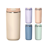 Tasse à café de voyage 12oz 16oz 350ml 480ml tasse à café en acier inoxydable à double paroi avec couvercle