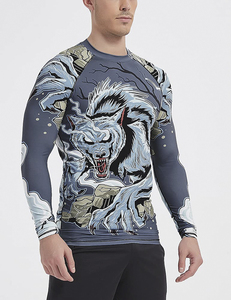 High Quality Rash Guard Gym Fitness <b>Compression</b> <b>Shirt</b> Custom Logo Sportswear Manufacturer Wholesale - Product Image 2