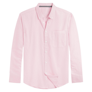 Chemise habillée pour homme, anti-plis, respirante, personnalisable, à manches longues, boutonnée, uniforme de travail formel, 100 % coton, vente en gros - Product Image 2